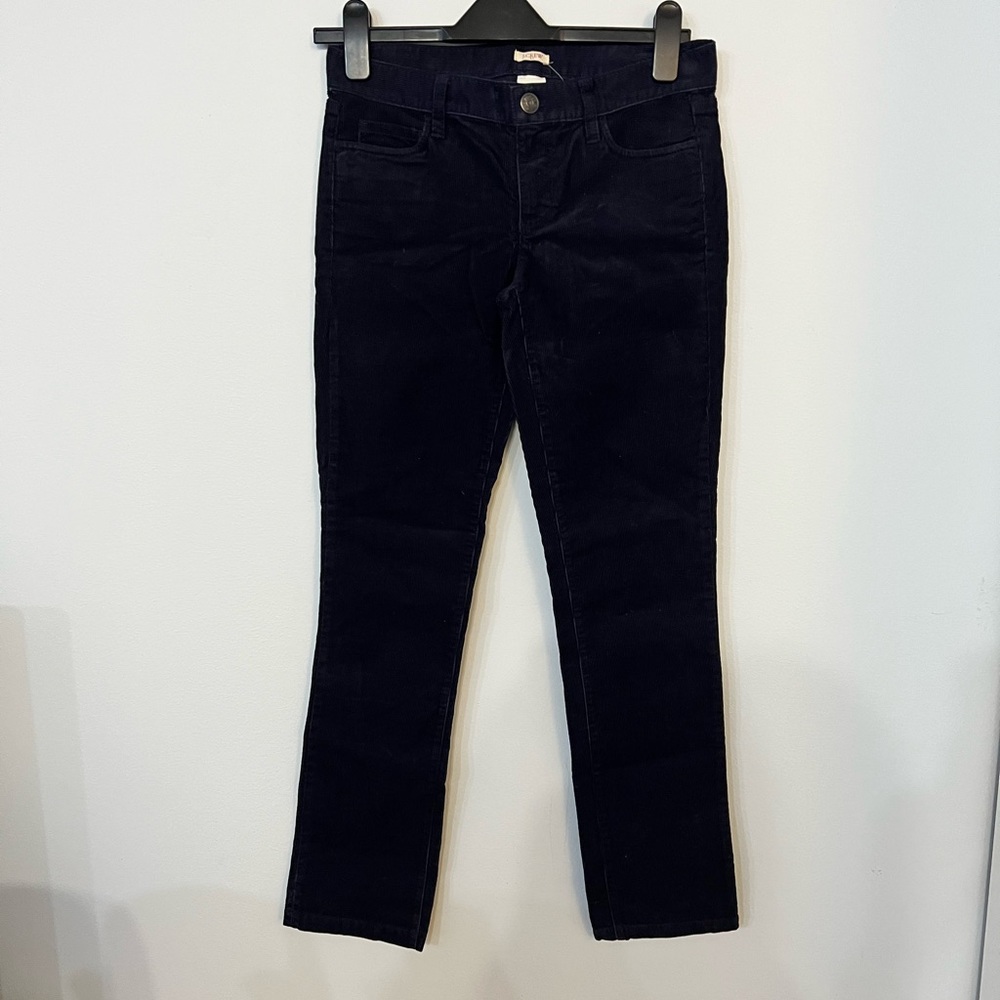 NWT J Crew Matchstick Navy Blue Corduroy Pants 25 Short 25S